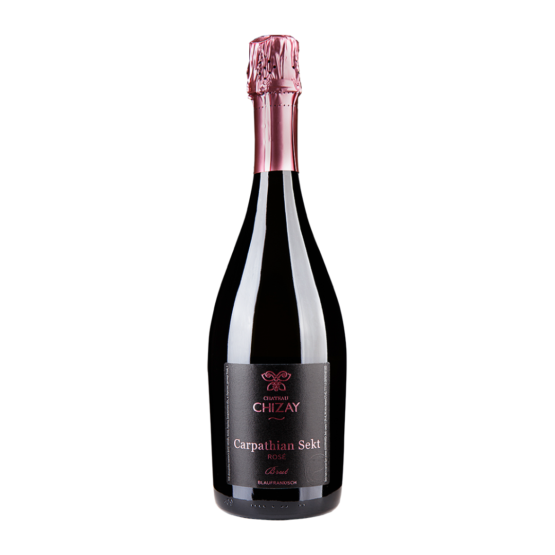 CHATEAU CHIZAY  <br><br>  Carpathian Sekt Rose Blaufrankisch Brut 2023 